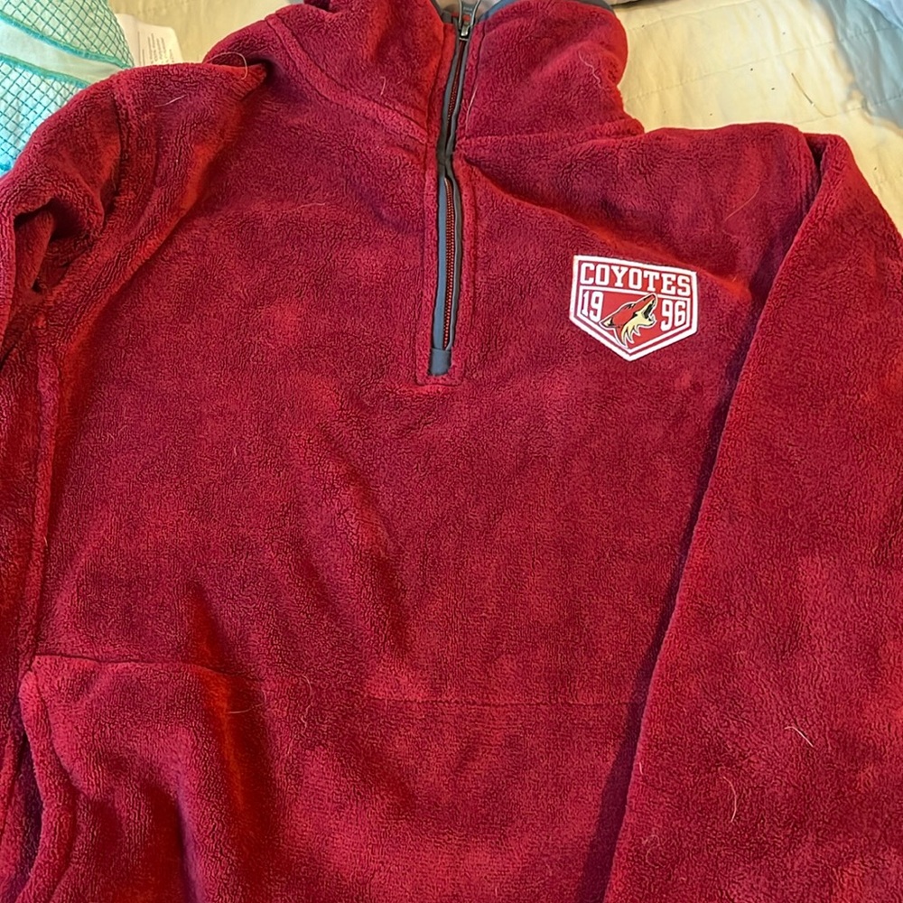 Arizona Coyotes Hockey Red Fleecer Quarter 1/4 Zip